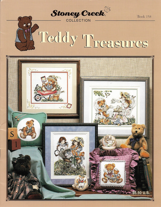 Stoney Creek Teddy Treasures BK158 cross stitch pattern