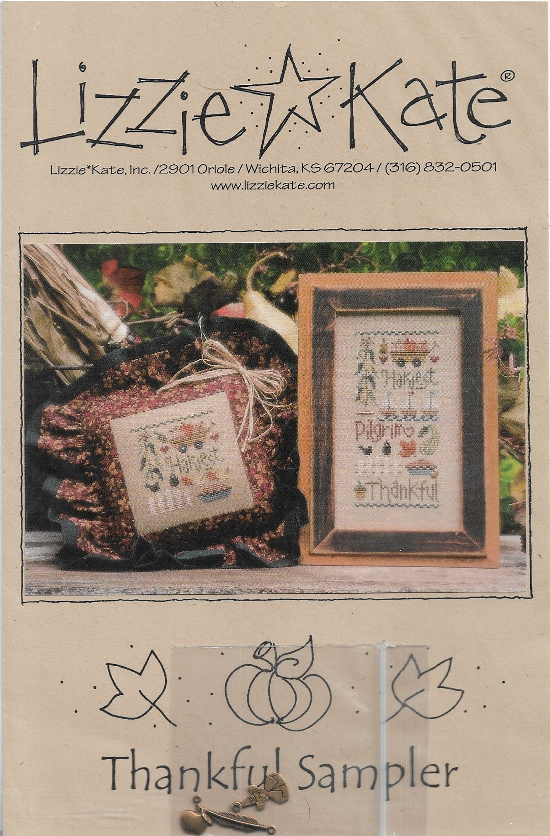 Lizzie Kate Thankful Sampler cross stitch pattern