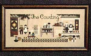 Told In A Garden The Courting TG15 Amish cross stitch pattern