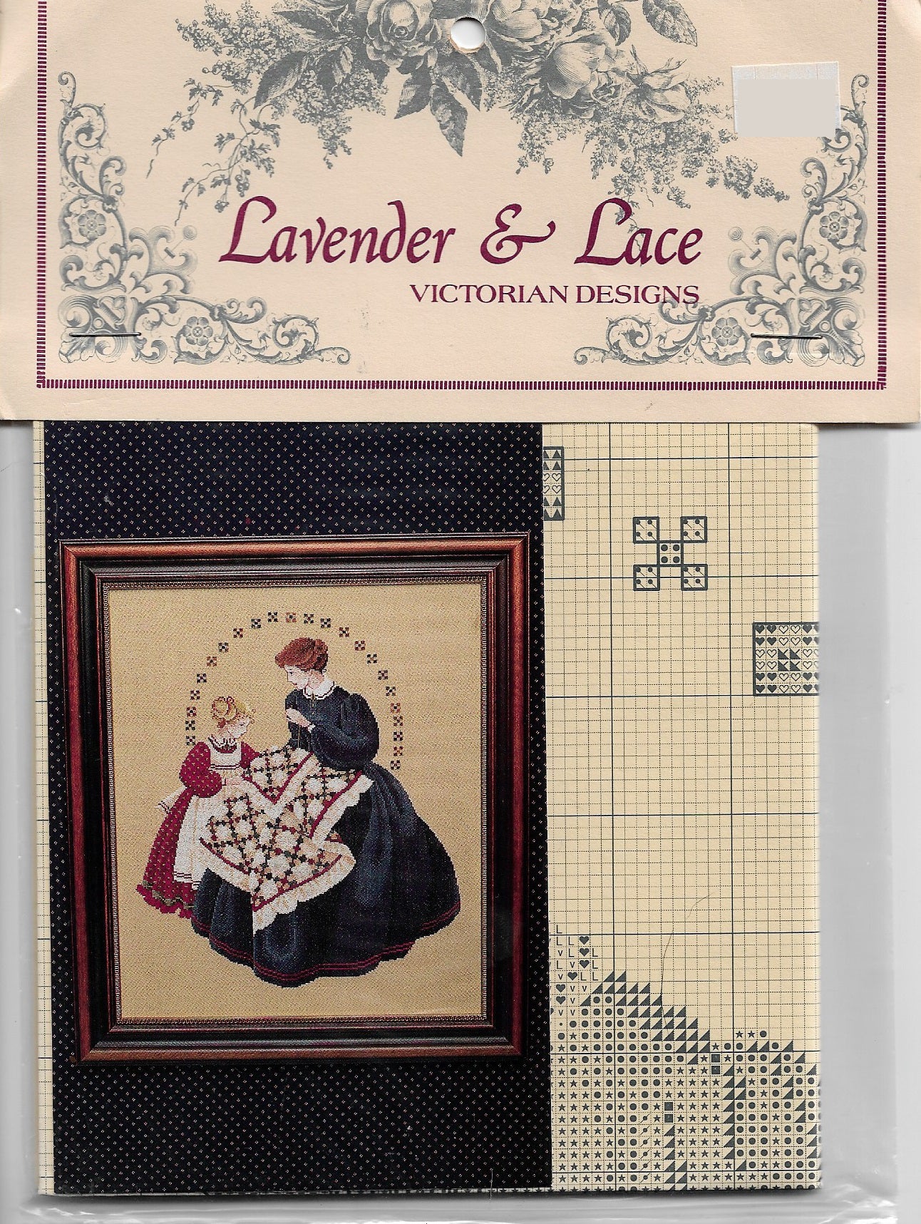 Lavender & Lace The QUiltmaker L&L27 cross stitch pattern