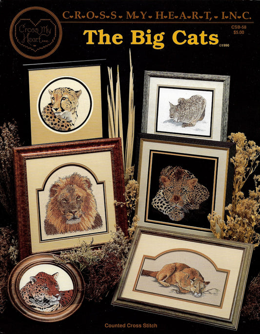 Cross My Heart The Big Cats CSB-58 cross stitch pattern