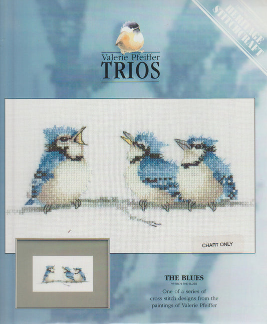 Heritage Stitchcraft The Blues bird cross stitch pattern