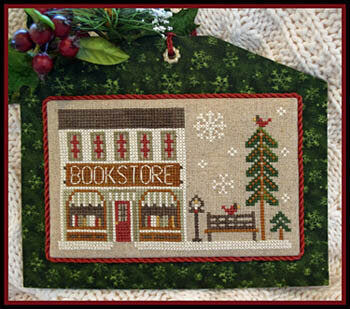 Little House Needleworks The Bookstore cross stitch pattern