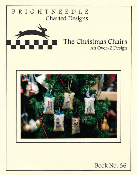 Brightneedle The Christmas Chairs christmas ornament cross stitch pattern