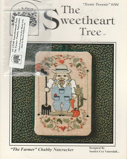 Sweetheart Tree "The Farmer" Chubby Nutcracker TT104 cross stitch pattern