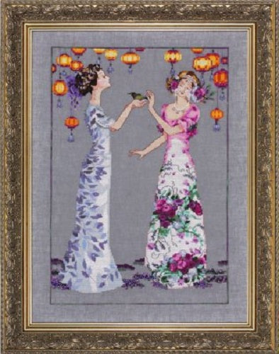 Mirabilia The Garden Party MD-140 victorian cross stitch