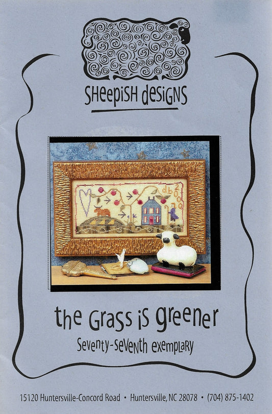 Sheepish Designs The Grass is Greener cross stitch pattern