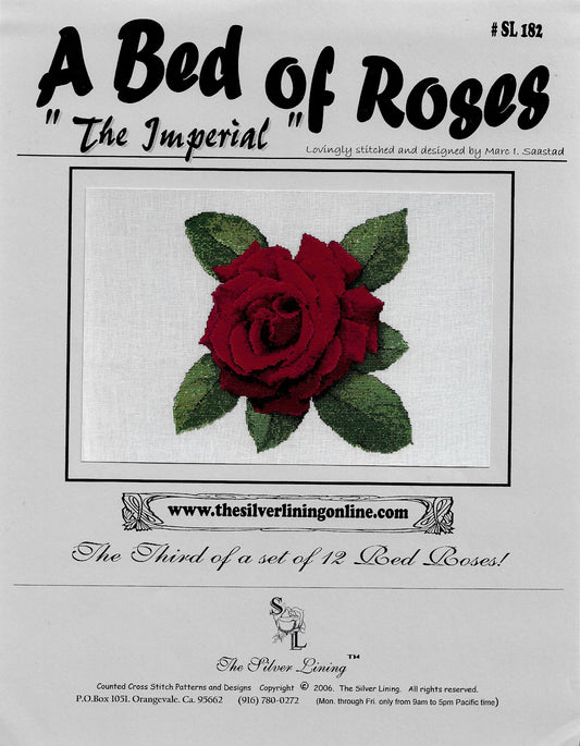 Silver Lining The Imperial SL182 rose cross stitch pattern