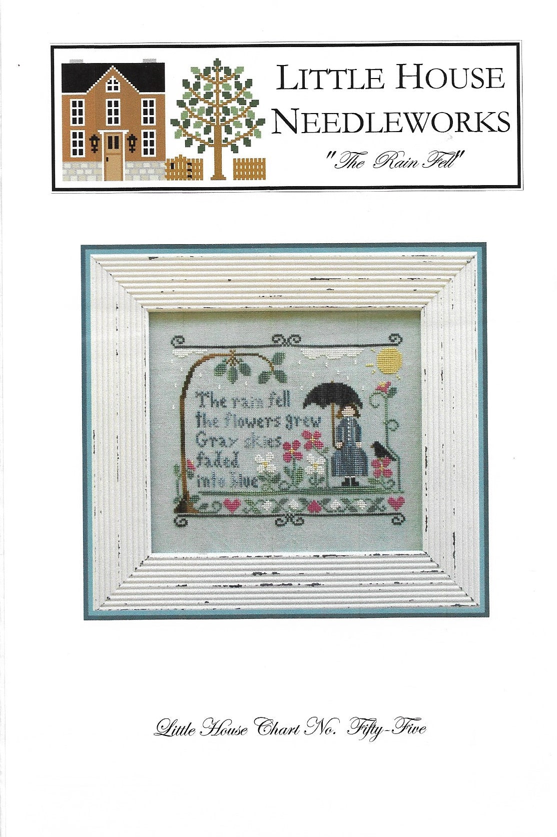 Little House Needlework The Rain Fell cross stitch pattern