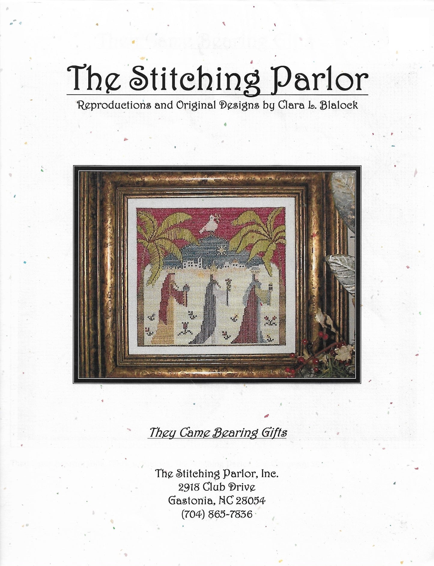 The Stitching Parlor They Came Bearing Gifts christmas three wise men cross stitch pattern