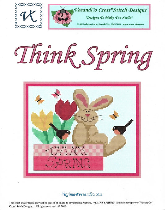 VeeandCo Think Spring easter cross stitch pattern