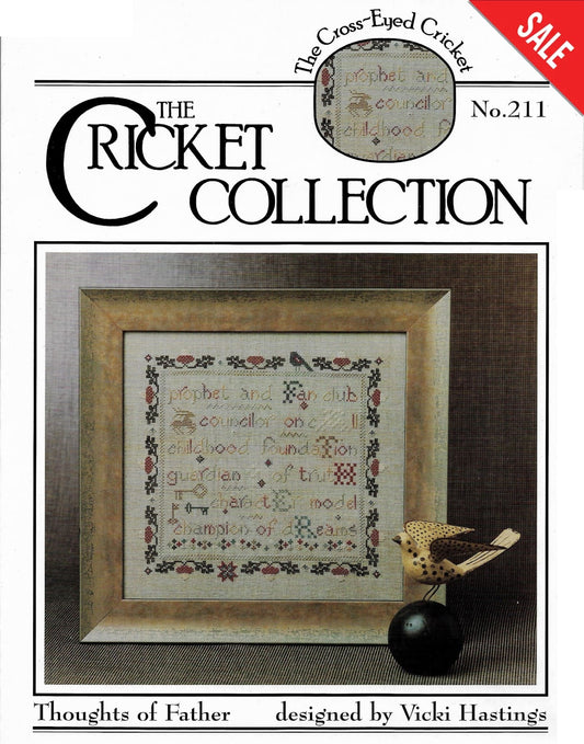 Cricket Thoughts of Father CC211 cross stitch pattern