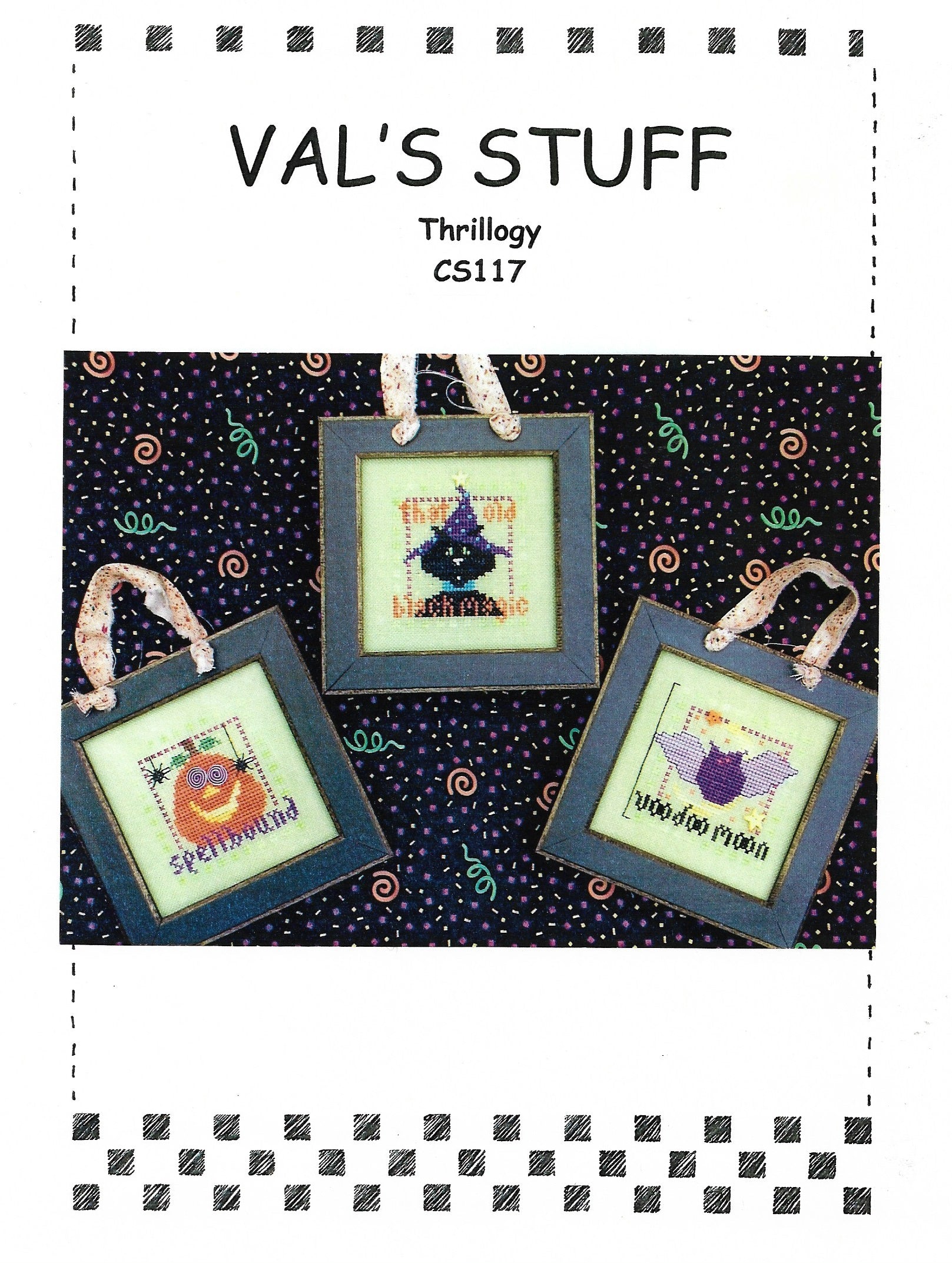 Val's CS117 Thrillogy halloween cross stitch pattern