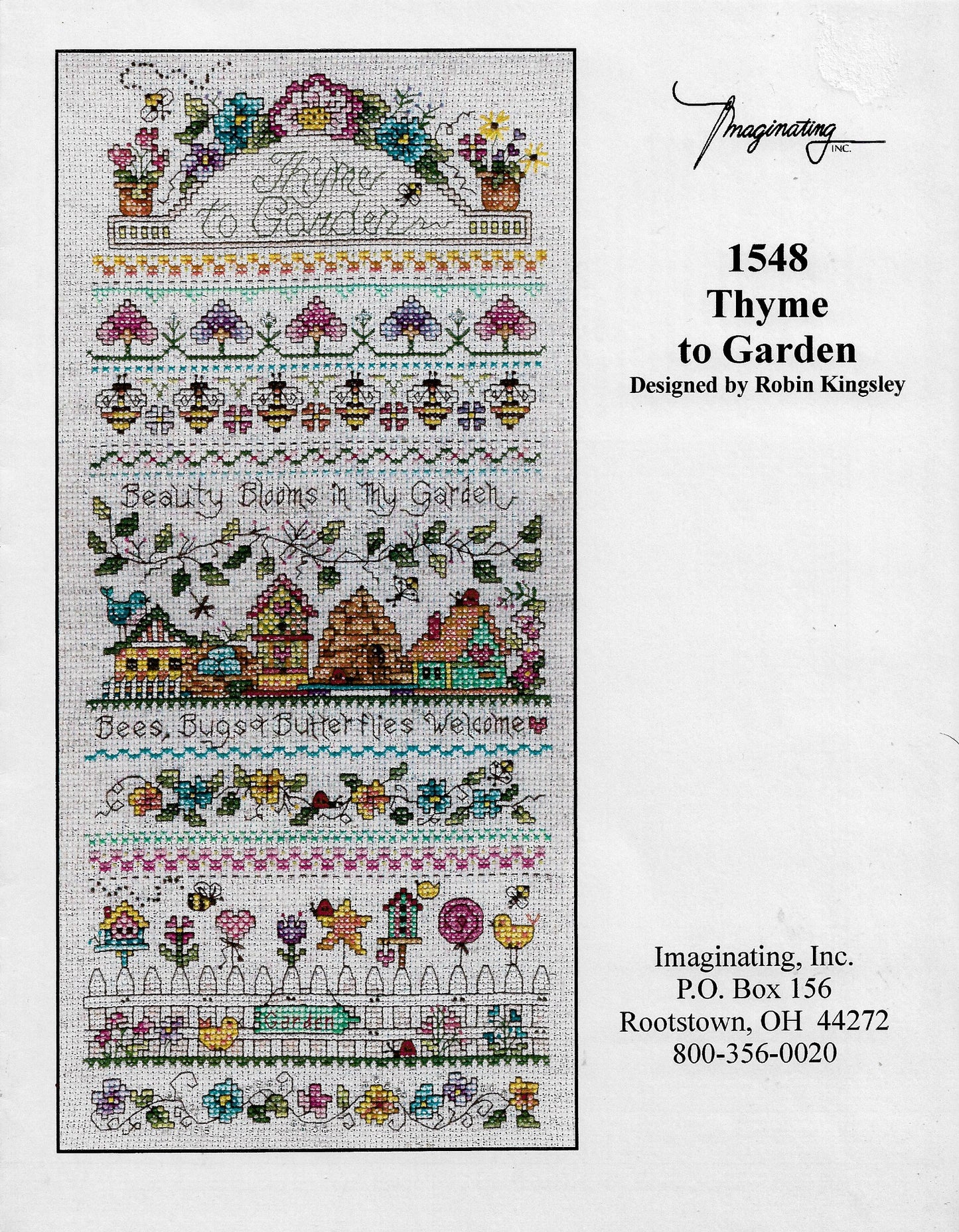 Imaginating Thyme to Garden cross stitch pattern
