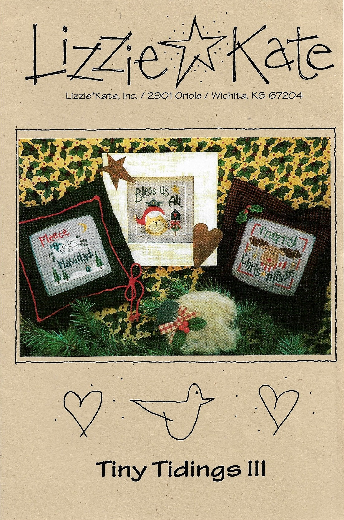 lizzie Kate Tiny Tidings III Christmas cross stitch pattern