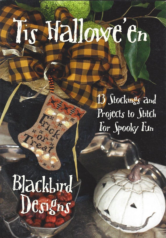 Blackbird Designs Tis Halloween cross stitch pattern