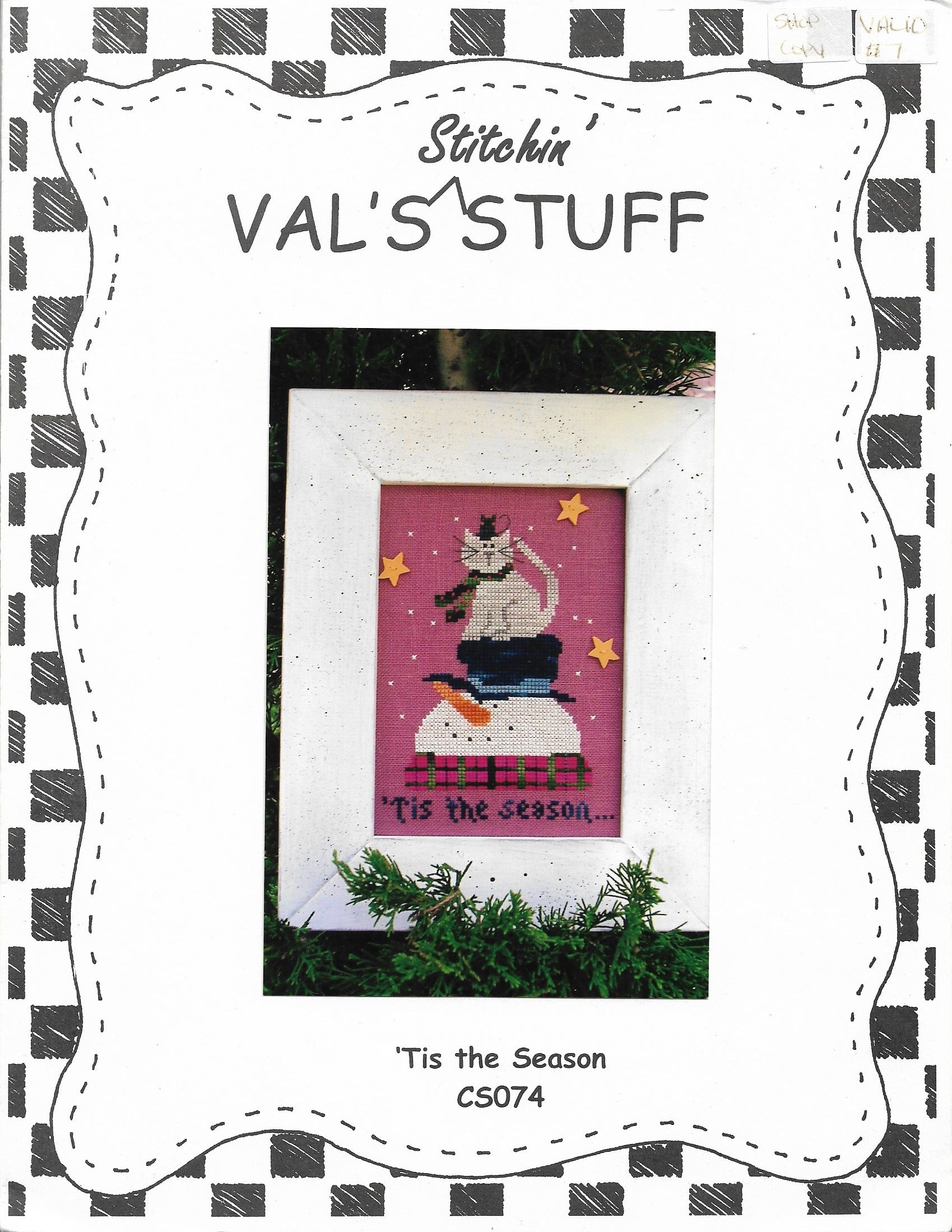 Val's Stuff 'Tis the Season CS074 christmas cross stitch pattern