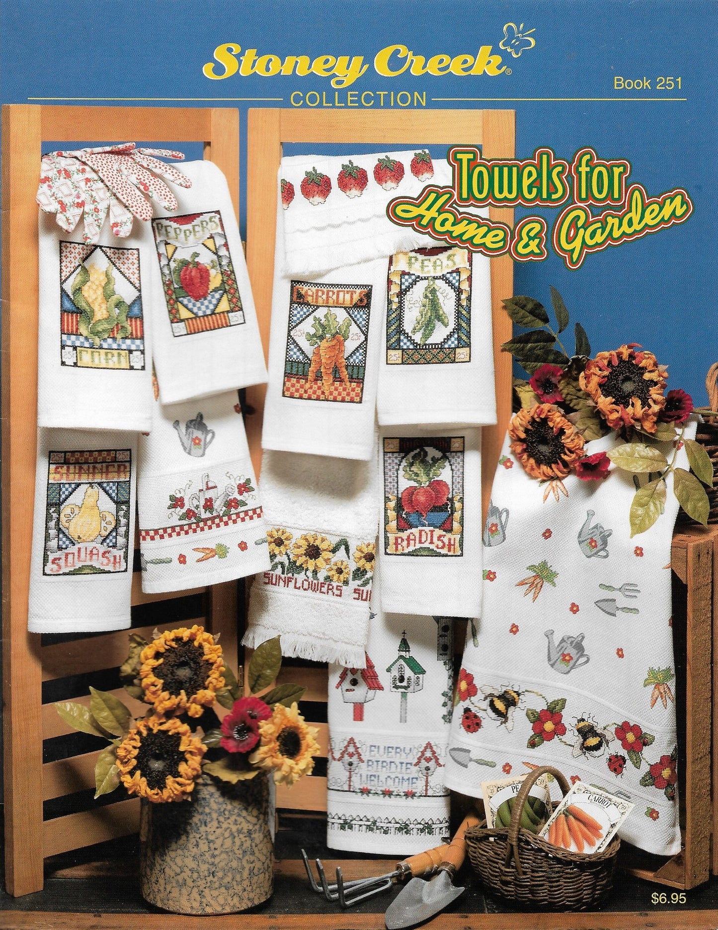 Stoney Creek Towels for Home & Garden BK251 cross stitch pattern