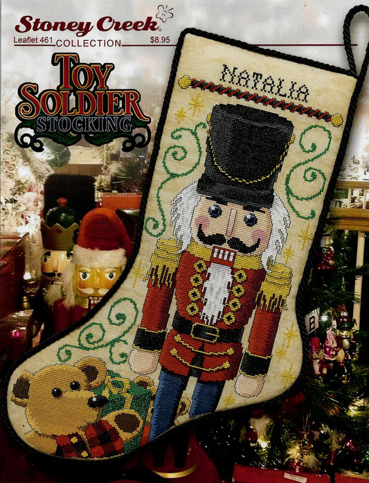 Stoney Creek Toy Soldier Stocking LFT461 Christmas Nutcracker cross stitch pattern