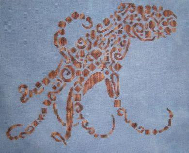 White Willow Designs Tribal Octopus cross stitch pattern