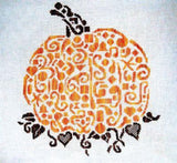White Willow Tribal pumpkin halloween cross stitch pattern