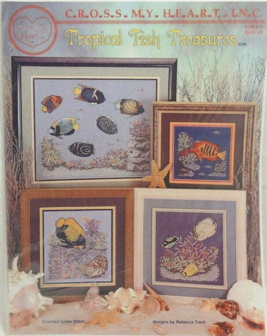 Cross My Heart Tropical Fish Treasures CSB-213 cross stitch pattern