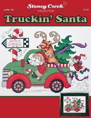 Stoney Creek Truckin' Santa LFT192 cross stitch pattern