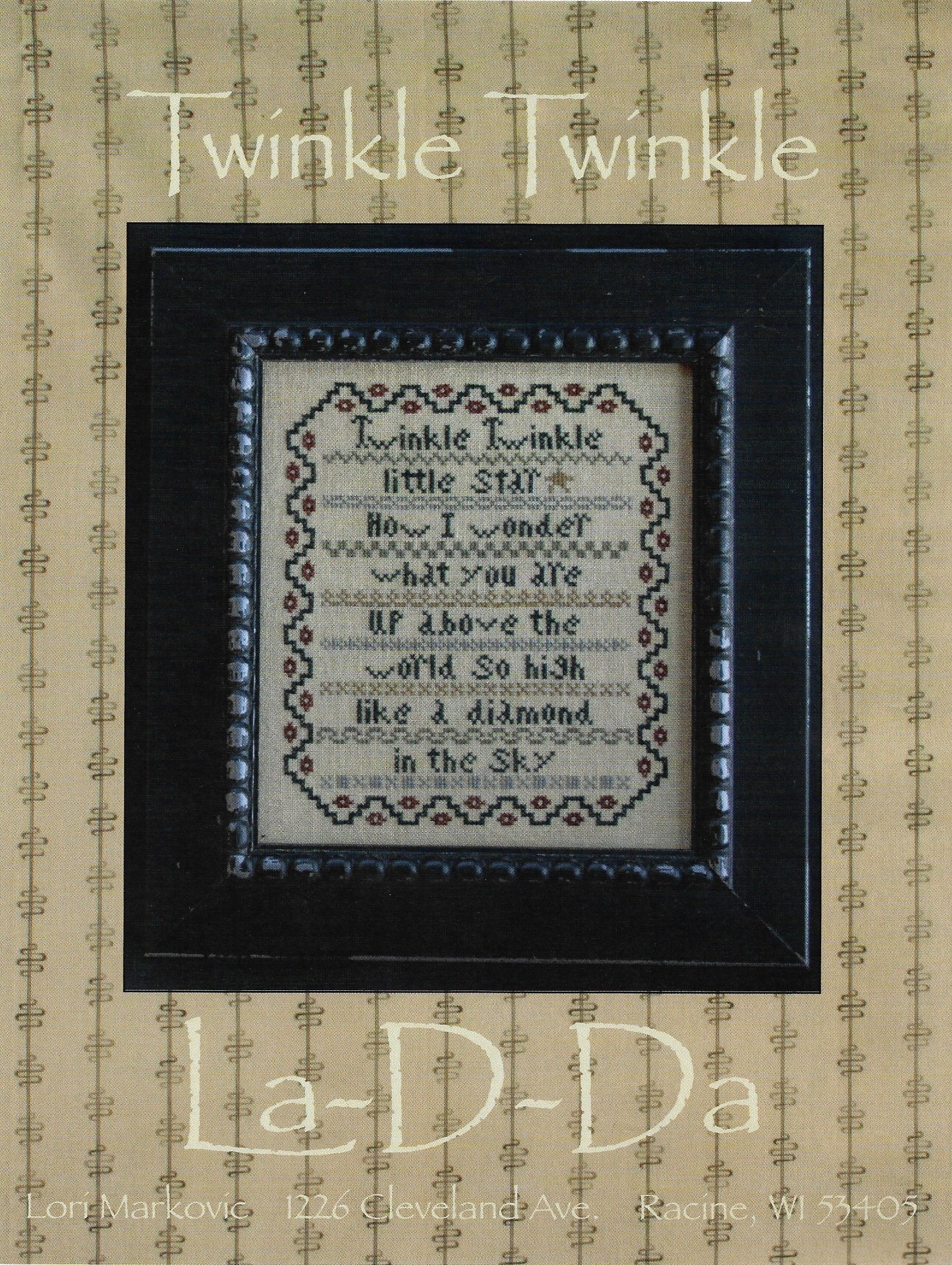 La-D-Da Twinkle Twinkle cross stitch pattern