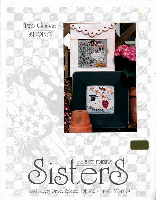 Sisters & Best friends Friends Two Goose Spring cross stitch pattern