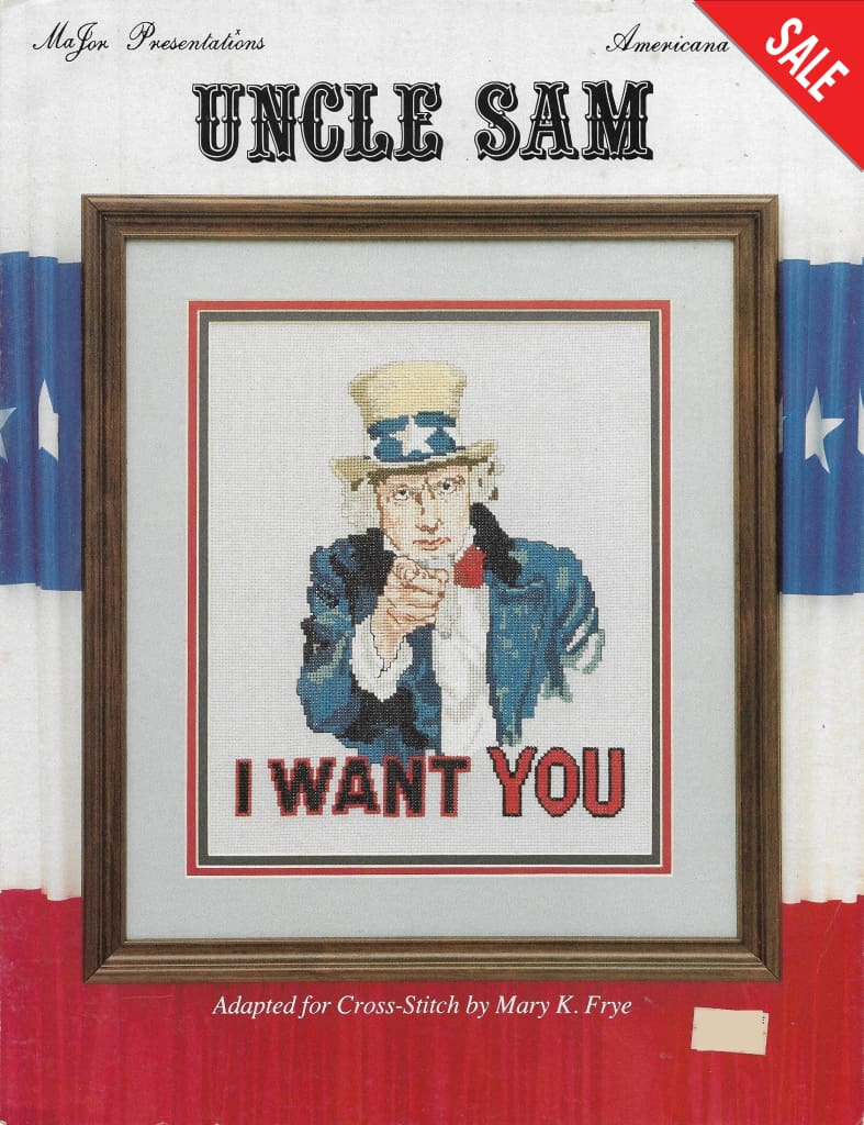 MaJor Presentations Uncle Sam cross stitch