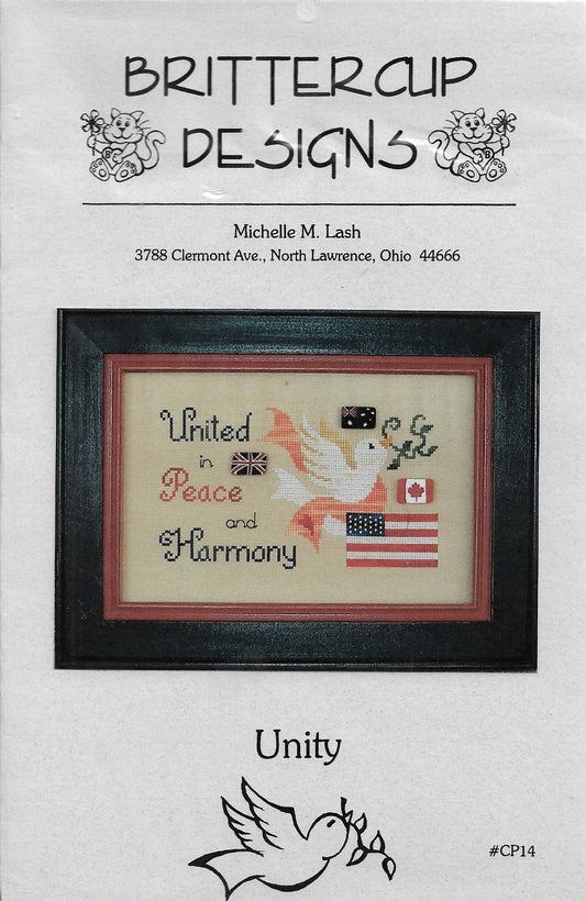 Brittercup Designs Unity patriotic cross stitch pattern