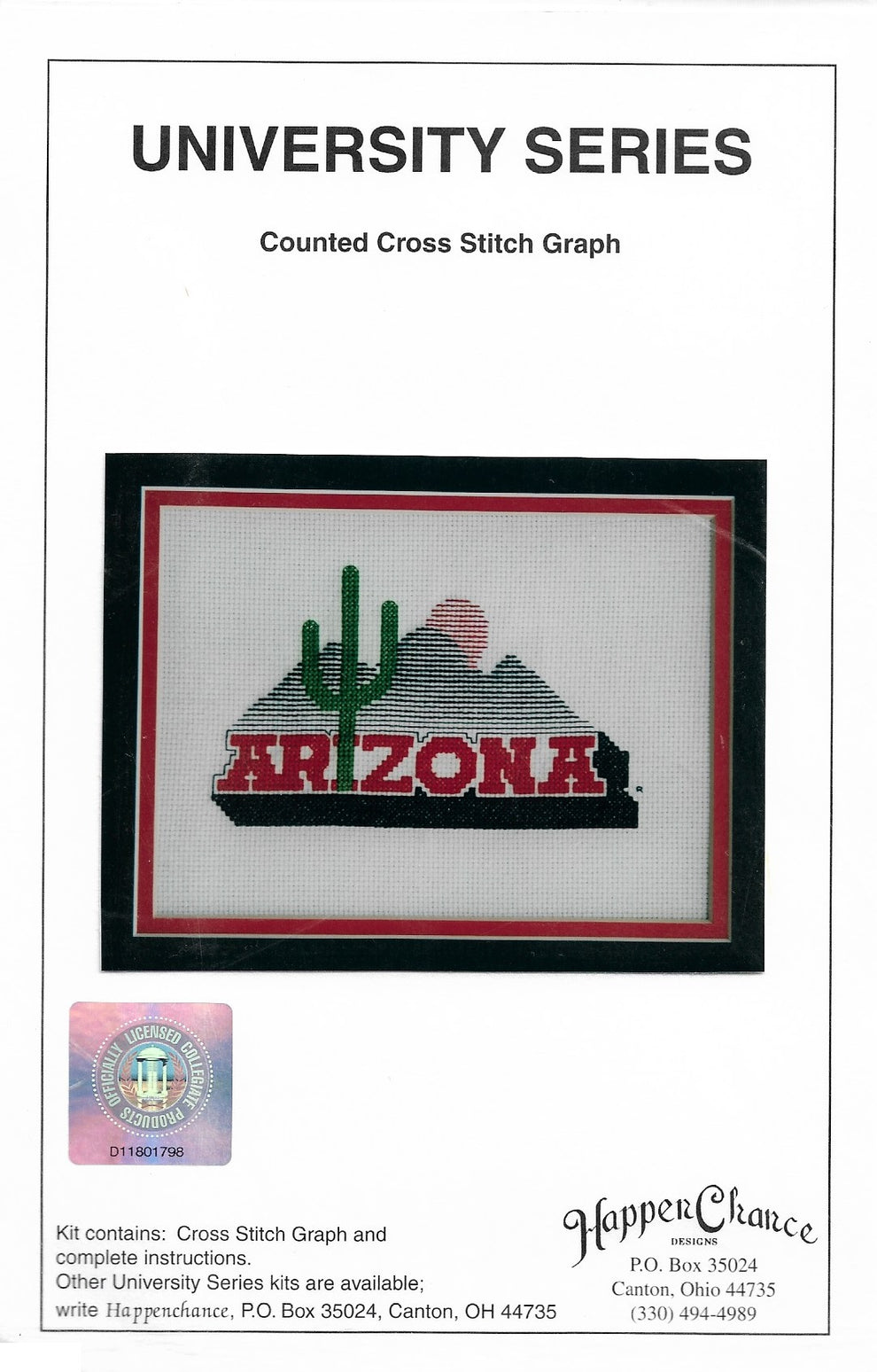 University of Arizona pattern – Sandra's Stitch Stash