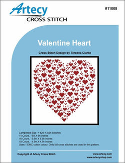 Artecy Valentine Heart 11008 cross stitch pattern