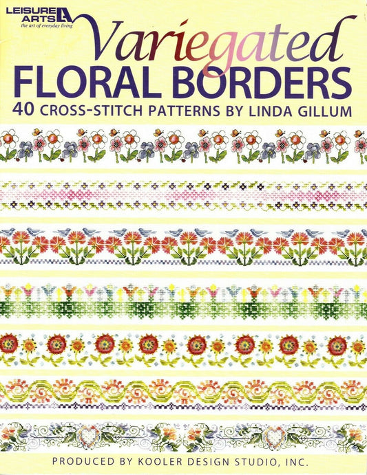 Leisure Arts Variegated Florl Borders cross stitch pattern