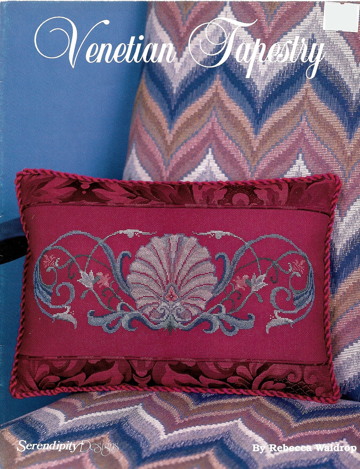 Serendipity Venetian Tapestry flower cross stitch pattern