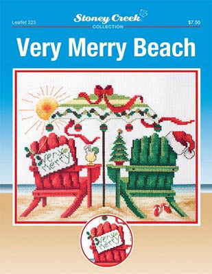 Stoney Creek Very Merry Beach LFT223 Christmas cross stitch booklet