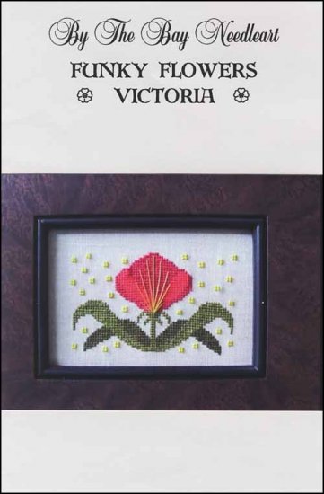 By The Bay funky Flowers Victoria cross stitch pattern