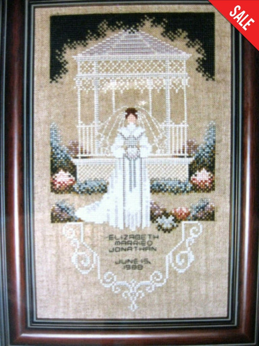 Told In A Garden Victorian Bride TG31 cross stitch pattern