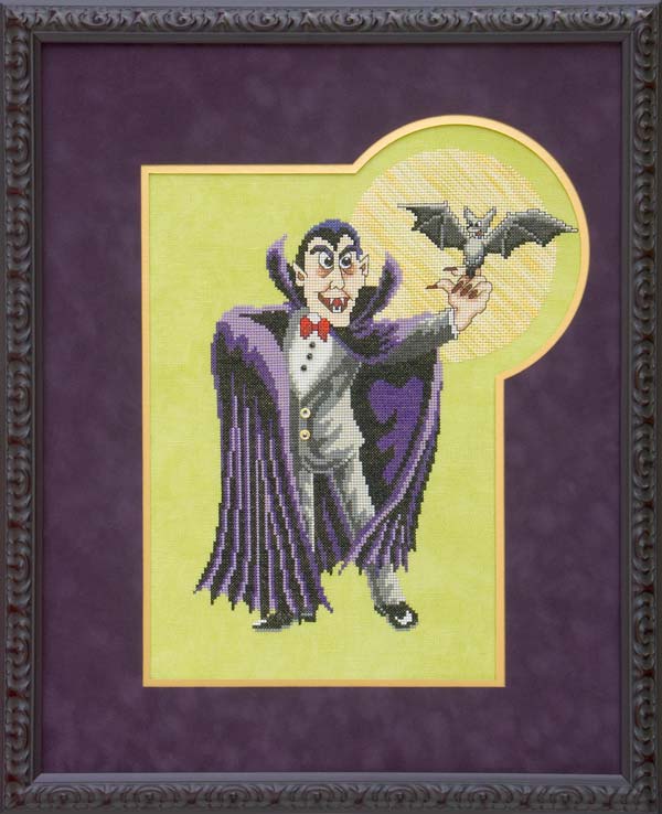 Glendon Place Vinny the Vampire halloween cross stitch pattern