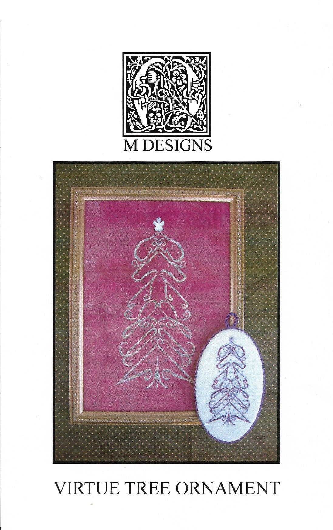 M Designs Virtue Tree Ornament christmas cross stitch pattern