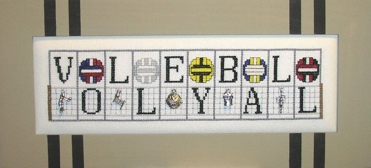 Hinzeit Mini Block Volleyball cross stitch pattern