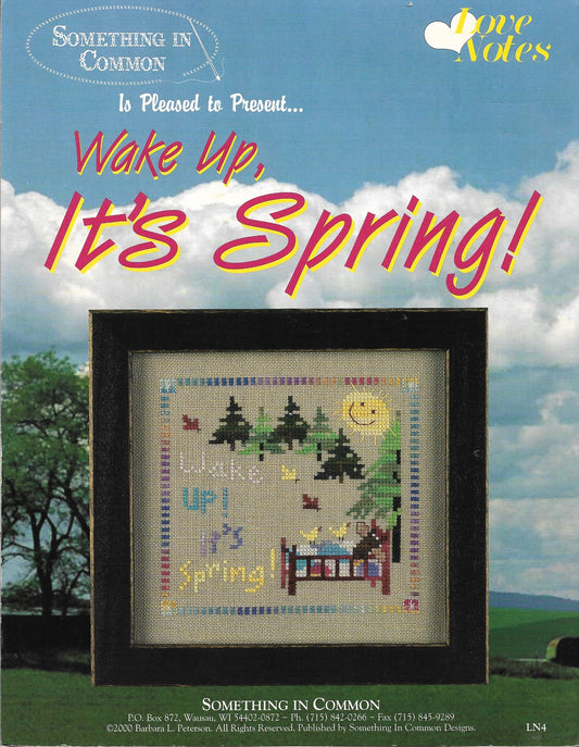 Something in Common Wake Up, It's Spring cross stitch pattern
