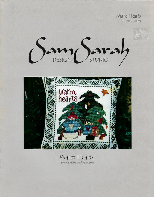 Sam Sarah Warm Hearts Christmas tree cross stitch pattern