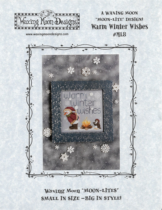Waxing Moon Warm Winter Wishes ML8 christmas cross stitch pattern