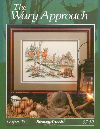 Stoney Creek Wary Approach LFT28 deer cross stitch pattern