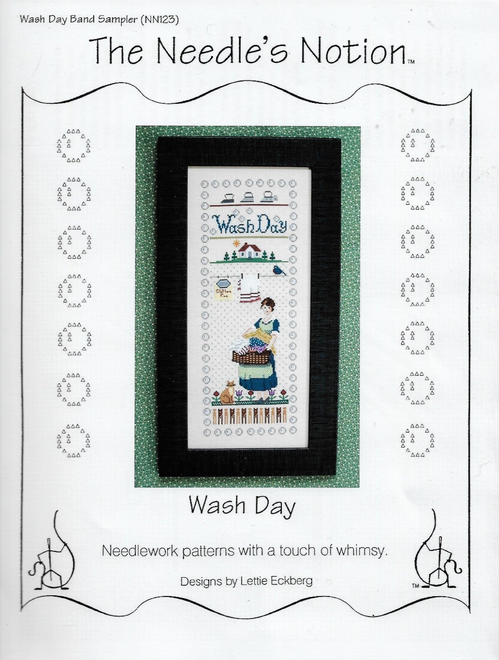 Needle's Notions Wash Day cross stitch pattern