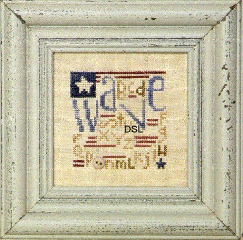 Bent Creek Wave patriotic cross stitch pattern