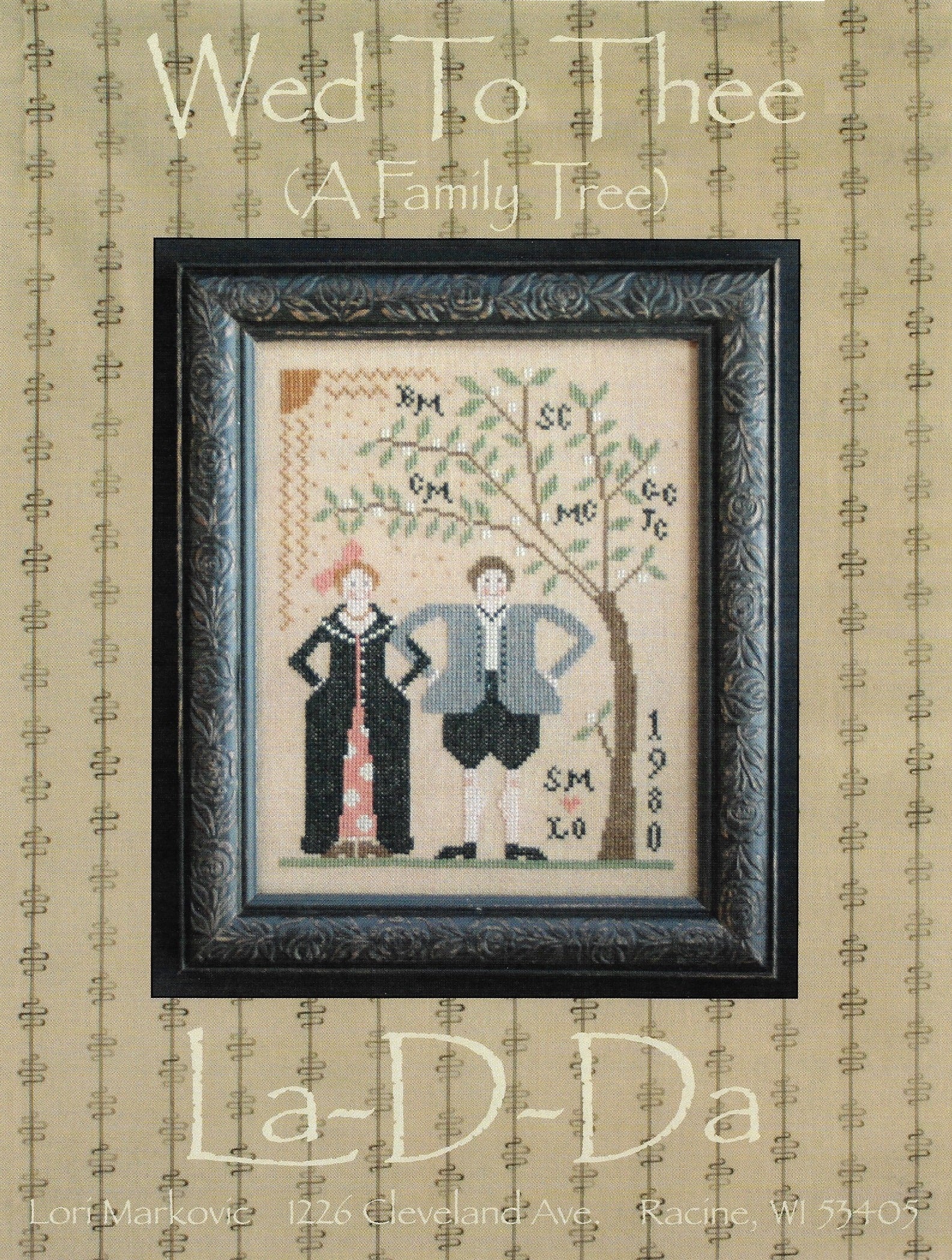 La-D-Da Wed To Thee cross stitch pattern