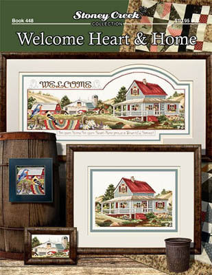 Stoney Creek Welcome Heart and Home BK448 cross stitch booklet
