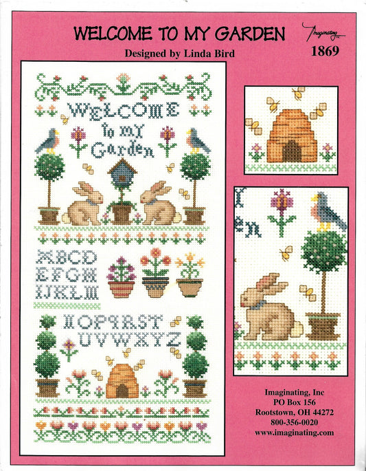 Imaginating Welcome to My Garden 1869 cross stitch pattern